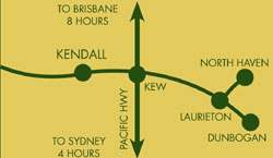 Location Map for Kendall